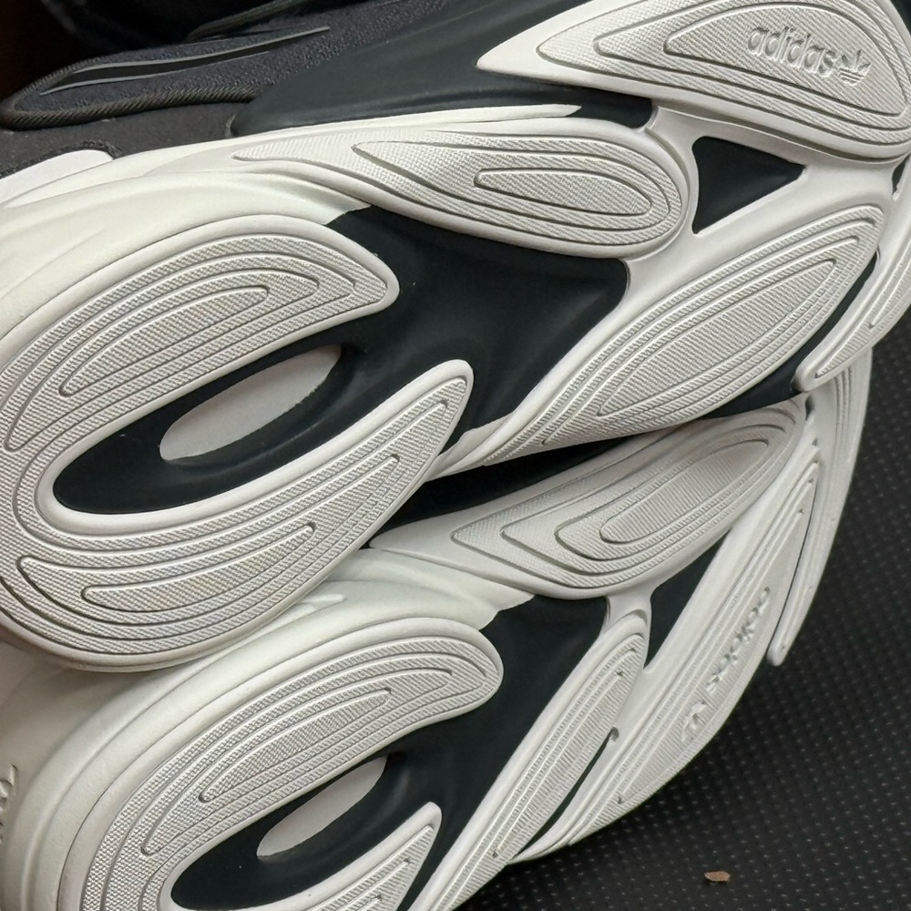 Adidas OZELIA Charcoal and White Athletic Shoes - Picture 7 of 10